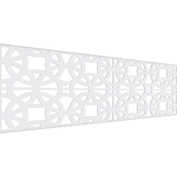 Ekena Millwork Set of Four Panels for 94 1/2"W x 28 1/4"H Brownsville Fretwork Wainscot Wall Paneling WPKP14X01X47BNE - main
